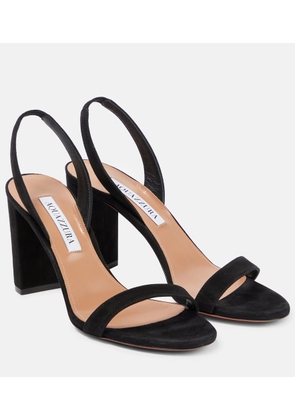Aquazzura So Nude 85 suede sandals