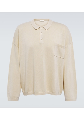 Commas Linen and cotton polo top