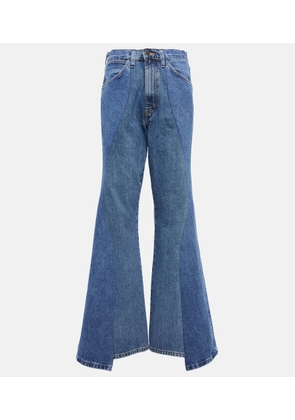 Gabriela Hearst Foster patchwork flared jeans