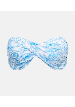 Melissa Odabash Martinique printed bandeau bikini top