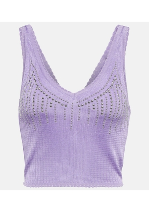 Rabanne Embellished knit top