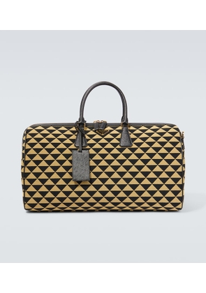 Prada Symbole Large jacquard travel bag