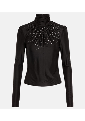 Rabanne Embellished turtleneck top