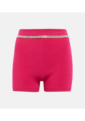Rabanne Embellished high-rise shorts