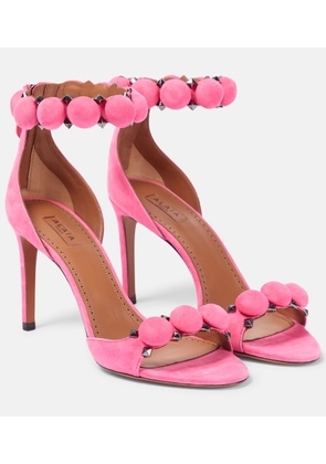 Alaia La Bombe 90 suede sandals