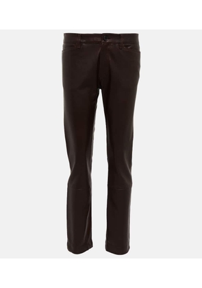 Petar Petrov Gonda low-rise leather pants