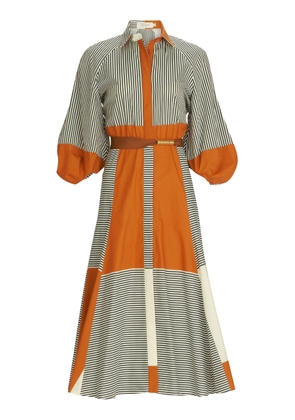 Silvia Tcherassi Agostina Striped Cotton Dress - Moda Operandi