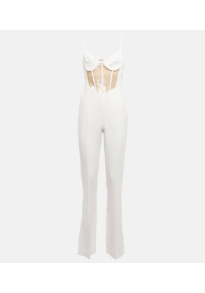 David Koma Sequined cutout cady jumpsuit