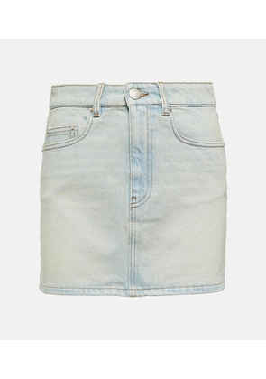Ami Paris High-rise denim miniskirt