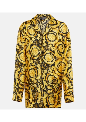 Versace Printed silk shirt