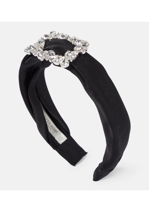 Jennifer Behr Elise embellished silk headband