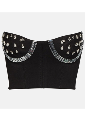 Area Crystal-embellished bustier