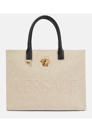 Versace La Medusa canvas tote bag