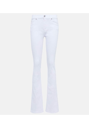 7 For All Mankind Bootcut Optic high-rise slim jeans