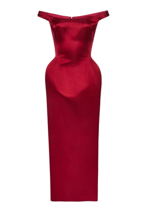 Magda Butrym Off-The-Shoulder Silk Dress - Moda Operandi