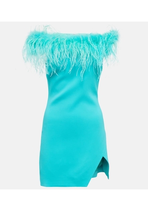 Giuseppe di Morabito Feather-trimmed minidress