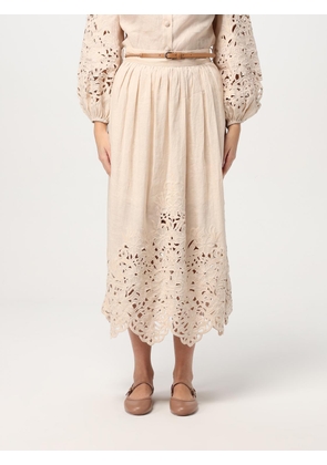 Skirt ZIMMERMANN Woman color Yellow Cream