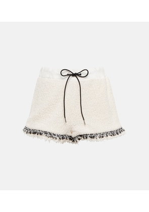 Sacai Drawstring tweed shorts