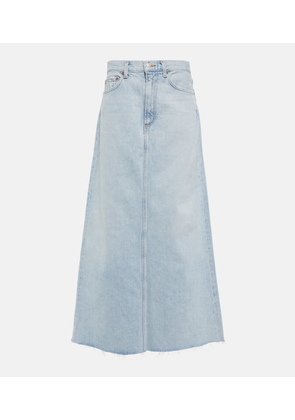 Agolde Hilla denim maxi skirt