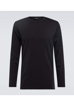 Tom Ford Long-sleeve cotton-blend T-shirt