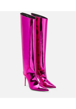 Alexandre Vauthier Metallic over-the-knee boots