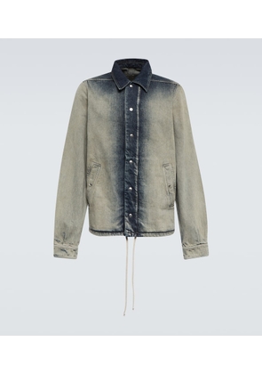 Rick Owens Faded denim shirt jacket