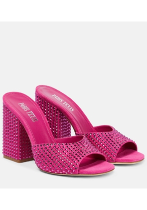 Paris Texas Holly Anja embellished suede mules