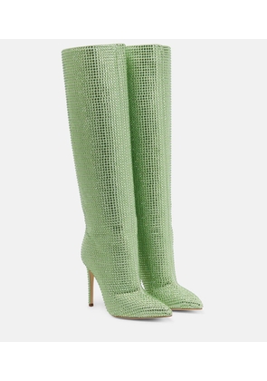 Paris Texas Holly embellished leather knee-high boots