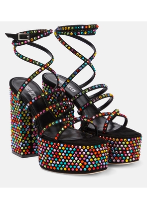 Paris Texas Holly Evita embellished leather sandals