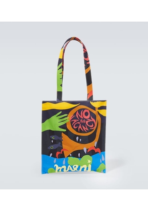 Marni x No Vacancy Inn printed canvas tote bag