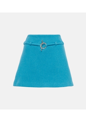Ganni Wool-blend miniskirt