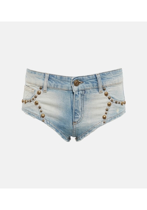 Blumarine Embellished denim shorts