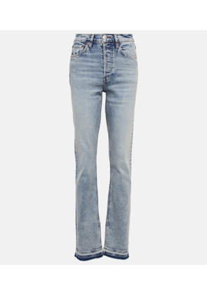 Re/Done 70s high-rise split-hem bootcut jeans