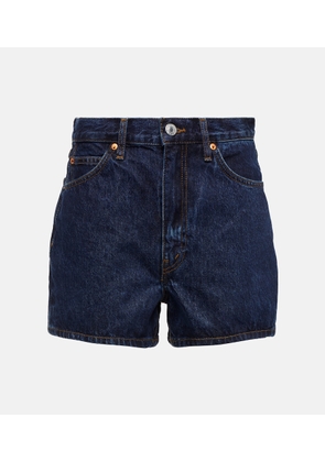 Re/Done The Midi high-rise denim shorts
