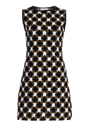 Oscar de la Renta Knit Velvet Jacquard Mini Dress - Moda Operandi