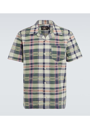 RRL Printed seersucker shirt