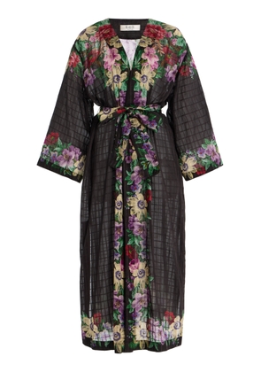 Sea Viktoria Cotton-Blend Floral Robe - Moda Operandi