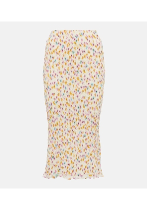 Dorothee Schumacher Floral plisse midi skirt