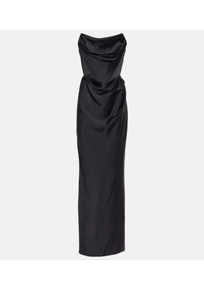 Vivienne Westwood Off-shoulder satin gown