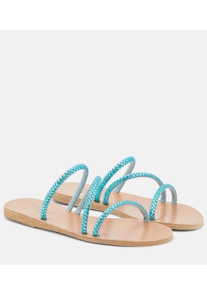 Ancient Greek Sandals Polytimi embellished leather sandals