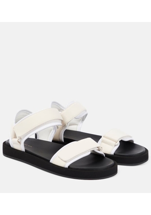 The Row Hook and Loop leather sandals