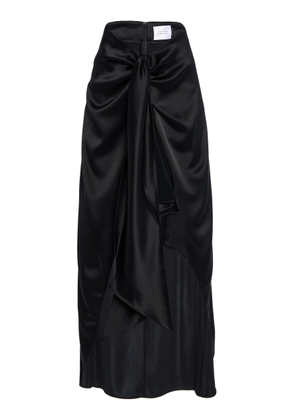 Galvan De Lovie Satin Maxi Wrap Skirt - Moda Operandi