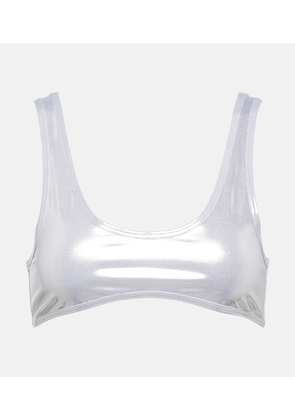 Reina Olga Coolio lame bikini top