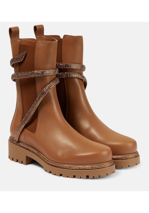 Rene Caovilla Chelsea leather ankle boots