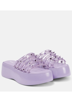 Jean Paul Gaultier x Melissa Becky Punk Love PVC platform slides