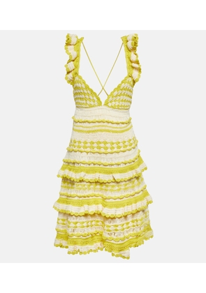 Zimmermann Halcyon crochet cotton minidress