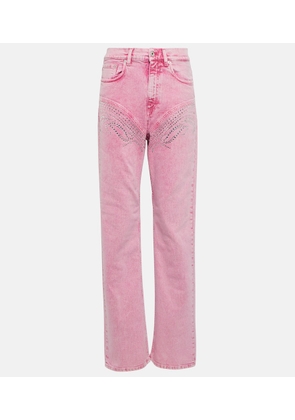 Y/Project Crystal-embellished wide-leg jeans