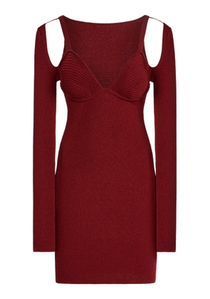 Nensi Dojaka Ribbed-Knit Mini Dress - Moda Operandi