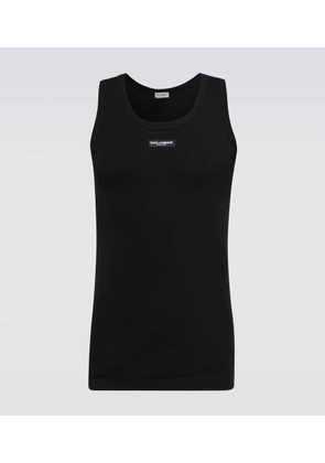 Dolce&Gabbana Logo cotton-blend top