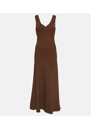 Asceno Bordeaux slip dress